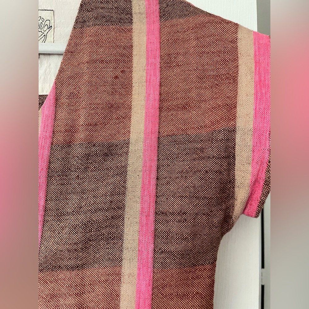 Ace & Jig Brown Dress with Pink Stripes - Picture 3 of 6